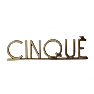 PLACA PISOS FUNDICIO  60mm BRONZE "CINQUE"