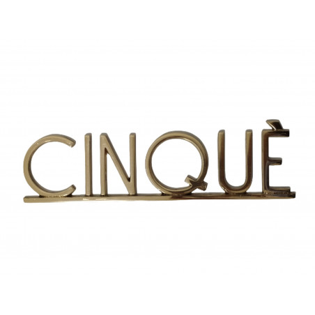PLACA PISOS FUNDICIO  60mm BRONZE "CINQUE"