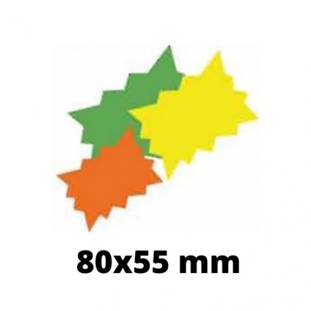 ETIQUETES FLUOR PREUS 080x055 VERD (50u)