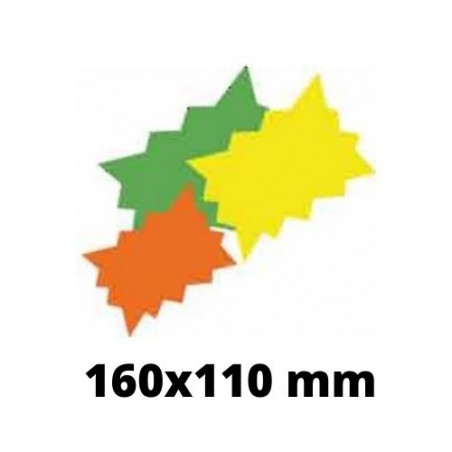 ETIQUETES FLUOR PREUS 160x110 TARONJA (50u)