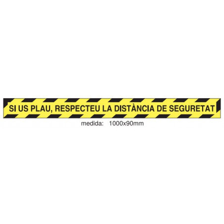 RETOL 999x090 "RESPECTEU DISTANCIA" TERRA