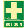 PLACA A4 "BOTIQUIN" CRUZ FOTOLUMINISCENT