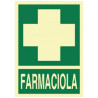 PLACA A4 "FARMACIOLA" CREU FOTOLUMINISCENT