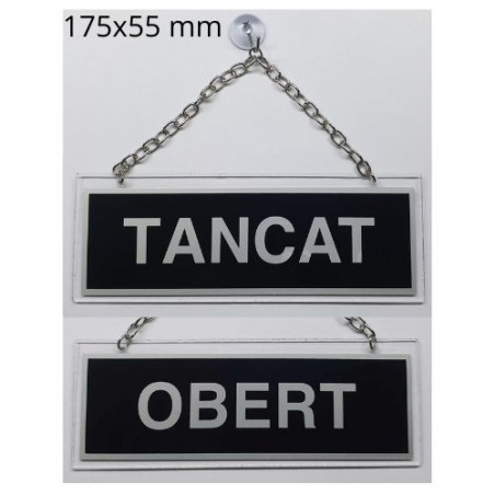 RETOL PORTA 175x055 "OBERT / TANCAT" VENTOSA CADENETA