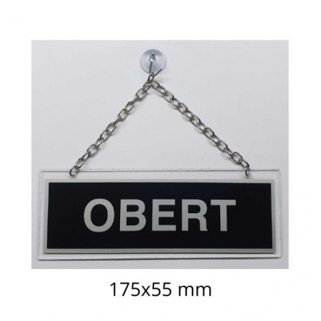 RETOL PORTA 175x055 "OBERT / TANCAT" VENTOSA CADENETA