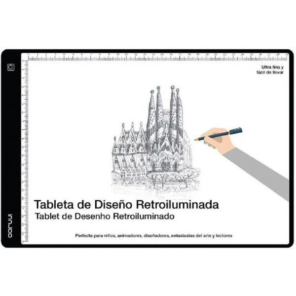 TAULETA DE DIBUIX RETROILUMINADA LED  335x233mm
