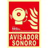 PLACA A4 "AVISADOR SONORO" TIMBRE SIRENA
