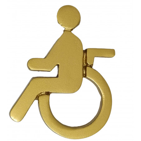 PLACA SILUETA FUNDICIO 120mm ALUMINI DEURAT MINUSVALIT WC