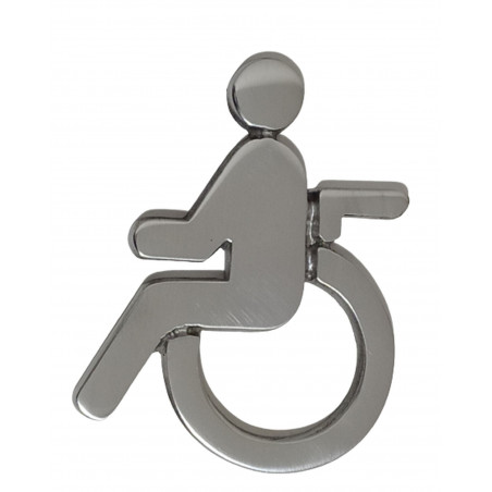 PLACA SILUETA FUNDICIO 120mm ALUMINI MINUSVALIT WC