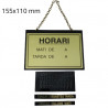 RETOL PORTA 155x110 "HORARI" ALUM/OR VENTOSA CADENETA