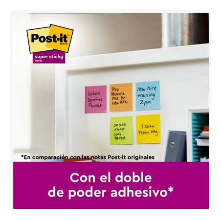 TACO NOTES ADH. 076x076 COLORS CARNIVAL POST-IT 654 6x(90f)