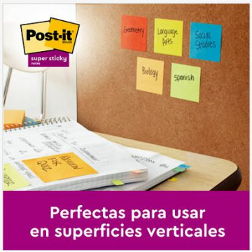 TACO NOTES ADH. 076x076 COLORS CARNIVAL POST-IT 654 6x(90f)