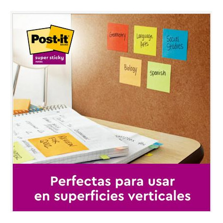 TACO NOTES ADH. 076x076 COLORS CARNIVAL POST-IT 654 6x(90f)