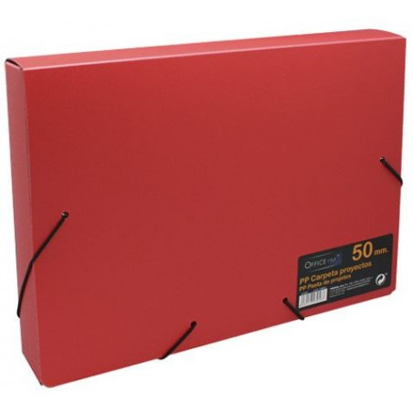 CARP. PROJECTES A4 PP 5cm VERMELLA OFFICE CLUB