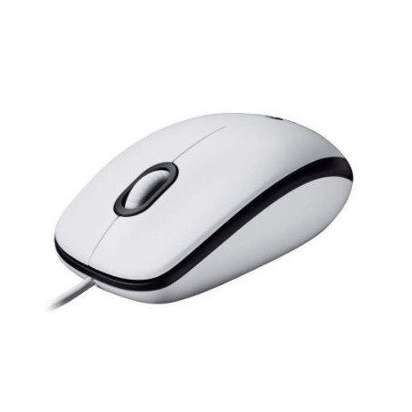 MOUSE AMB CABLE OPTIC (USB) LOGITECH M100 BLANC