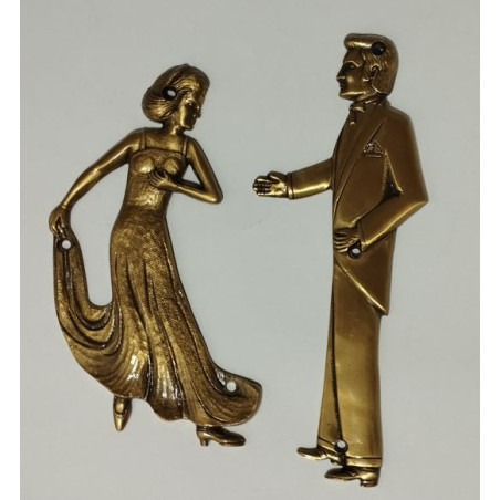 SENYAL INFORMACIO WC SENYOR/SENYORA 190mm FUNDICIO BRONZE (2.u)