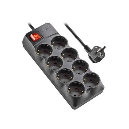 REGLETA 8 BASES CABLE 1,5m INTERRUPTOR