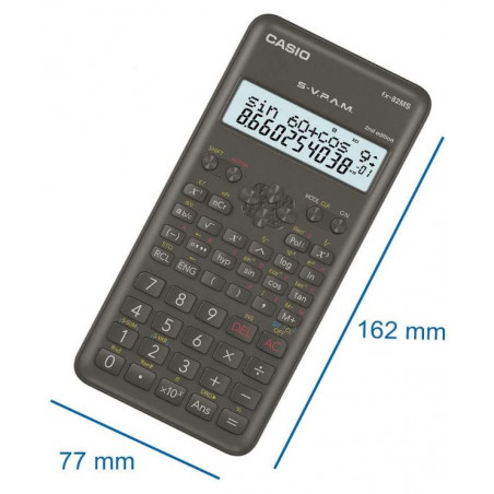 CALCULADORA CIENTIFICA CASIO FX82MS-2 075x155mm