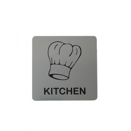 SENYAL INFORMACIO "KITCHEN" 100x100 GRAVOPLI PLATA