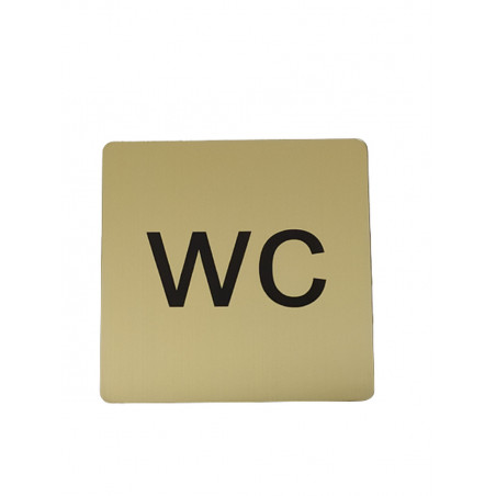 SENYAL INFORMACIO "WC" 100x100 GRAVOPLI DAURAT