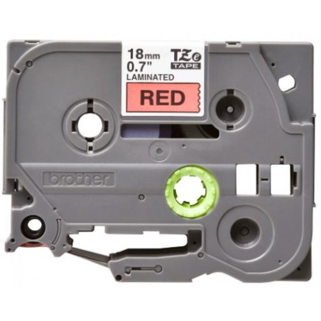 CINTA BROTHER TZE441 18mm NEGRE/VERMELL 8m