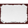 PLACA HOMENATGE / HONOR / CONMEMORACIO 190x130 PLATA