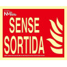 SENYAL EXTINCIO "SENSE SORTIDA" 300x150 PVC