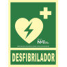 SENYAL EVACUACIO "DESFIBRILADOR" 210x300 PVC FOTOLUMINISCENT