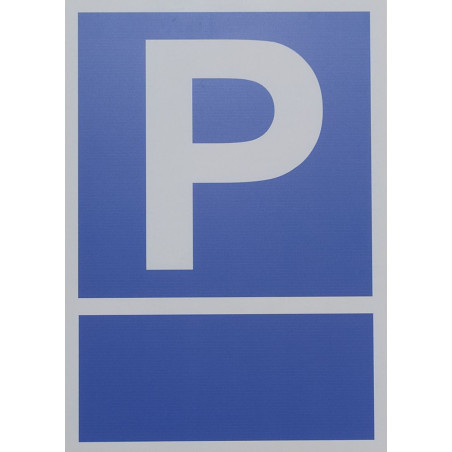 SENYAL INFORMACIO "P" PARKING 290x415 PVC