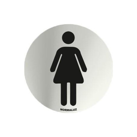 SENYAL INFORMACIO WC DONA 70mm ACER RODO