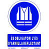 SENYAL OBLIGACIO "OBLIGATORI ARMILLA REFLECTANT" 210x297 PVC