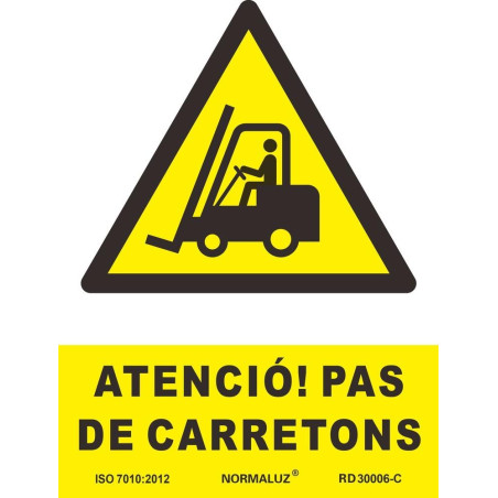 SENYAL PERILL "PAS DE CARRETONS" 210x300 PVC