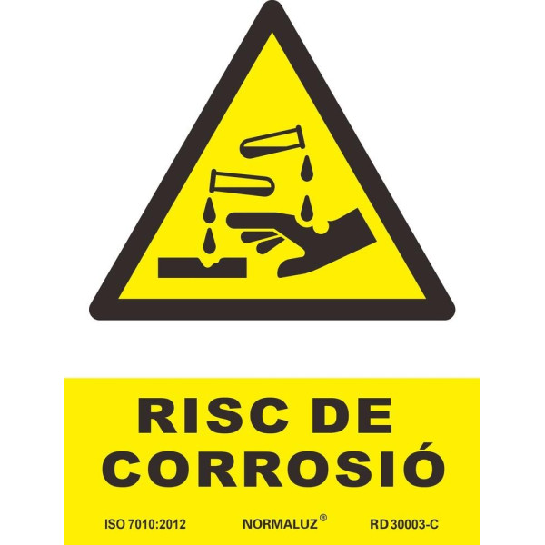 SENYAL PERILL "RISC DE CORROSIO" 210x300 PVC