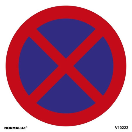 SENYAL PROHIBICIO PROHIBIT PARAR I ESTACIONAR 500x500 PVC