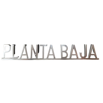 PLACA PISOS FUNDICIO  60mm ALUMINI PLATA "ENTRESOL"