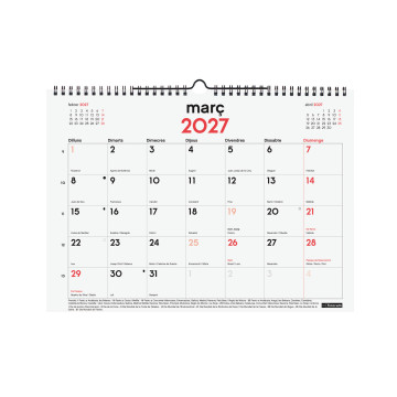CALENDARI PARED ESP. M/V 340x320 APU. CAT 16m ANY 2023