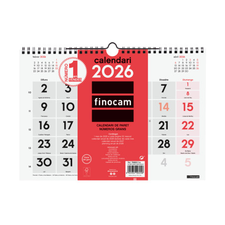 CALENDARI PARED ESP. M/V 300x210 CAT FINOCAM ANY 2023