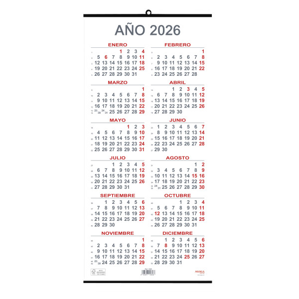 CALENDARI PARED ANY/V 230x490 SP (MYRGA 1585) AÑO 2023