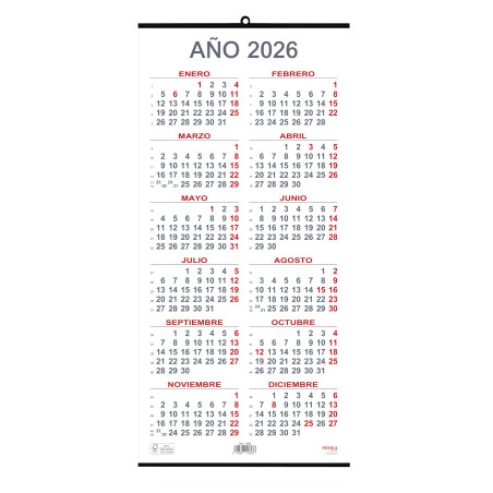 CALENDARI PARED ANY/V 230x490 SP (MYRGA 1585) AÑO 2023
