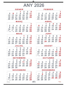 CALENDARI PARED ANY/V 500x690 CATALA (MYRGA 1686) ANY 2023