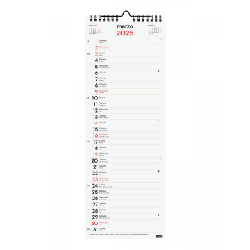 CALENDARI PARED ESP. M/V 155x430 APU. SP FINOCAM AÑO 2023