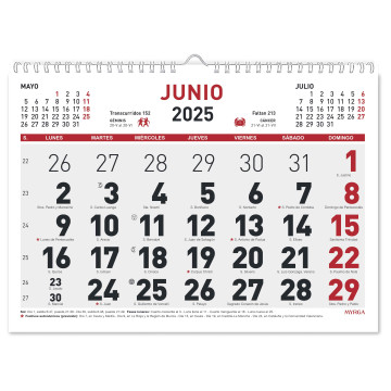 CALENDARI PARED ESP. M/V 300x210 SP (MYRGA 1590) AÑO 2023