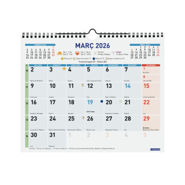 CALENDARI PARED ESP. M/V 300x250 APU.CAT FINOCAM COLOR ANY 2023