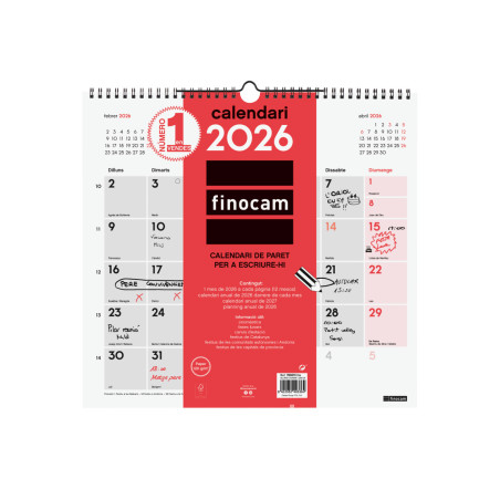 CALENDARI PARED ESP. M/V 340x320 APU. CAT FINOCAM ANY 2023