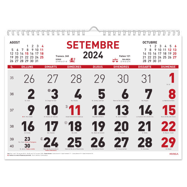 CALENDARI PARED ESP. M/V 430x310 CAT (MYRGA 1695) ANY 2023 CALENDARI PARED ESP. M/V 430x310 CAT (MYRGA 1695) ANY 2023