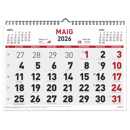 CALENDARI PARED ESP. M/V 430x310 CAT (MYRGA 1695) ANY 2023