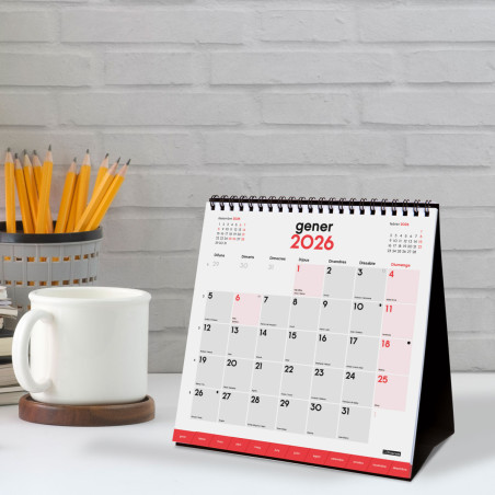 CALENDARI TAULA ESP. M/V 190X190 APU PESTANYA CAT FIN. ANY 2023