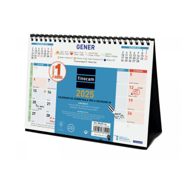 CALENDARI TAULA ESP. M/V 210X150 APU.CAT COLOR FINOCAM ANY 2023