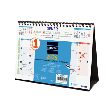 CALENDARI TAULA ESP. M/V 210X150 APU.CAT COLOR FINOCAM ANY 2023