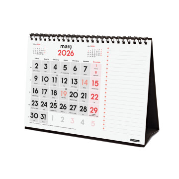 CALENDARI TAULA ESP. M/V 210x150 CATALA NOTES FINOCAM ANY 2023